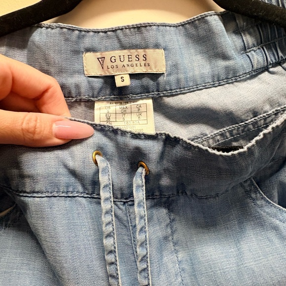 Guess Light Blue Drawstring Jeans - Picture 2 of 2